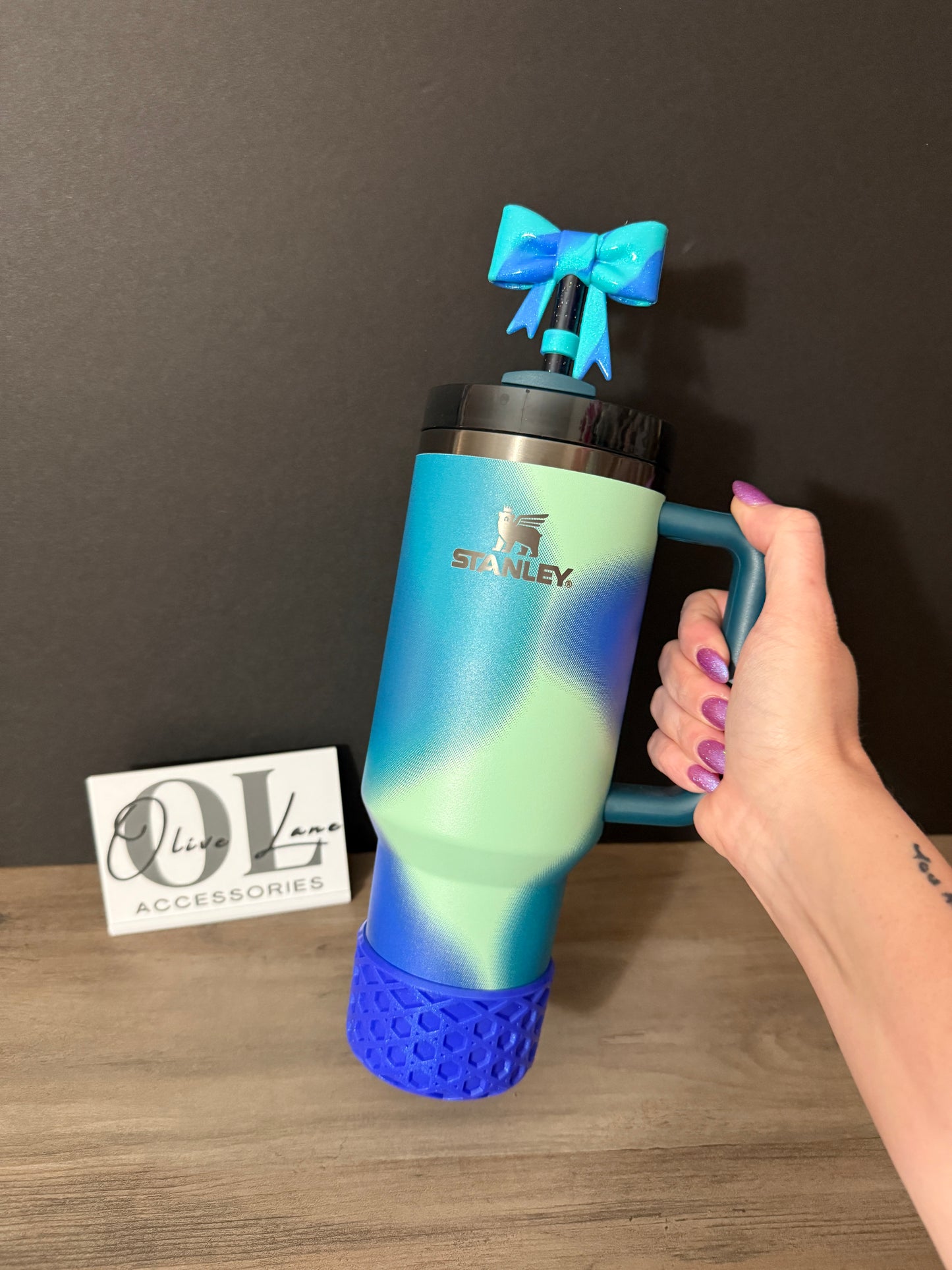 Sapphire SHIMMER - WAFFLE Silicone Tumbler Boot