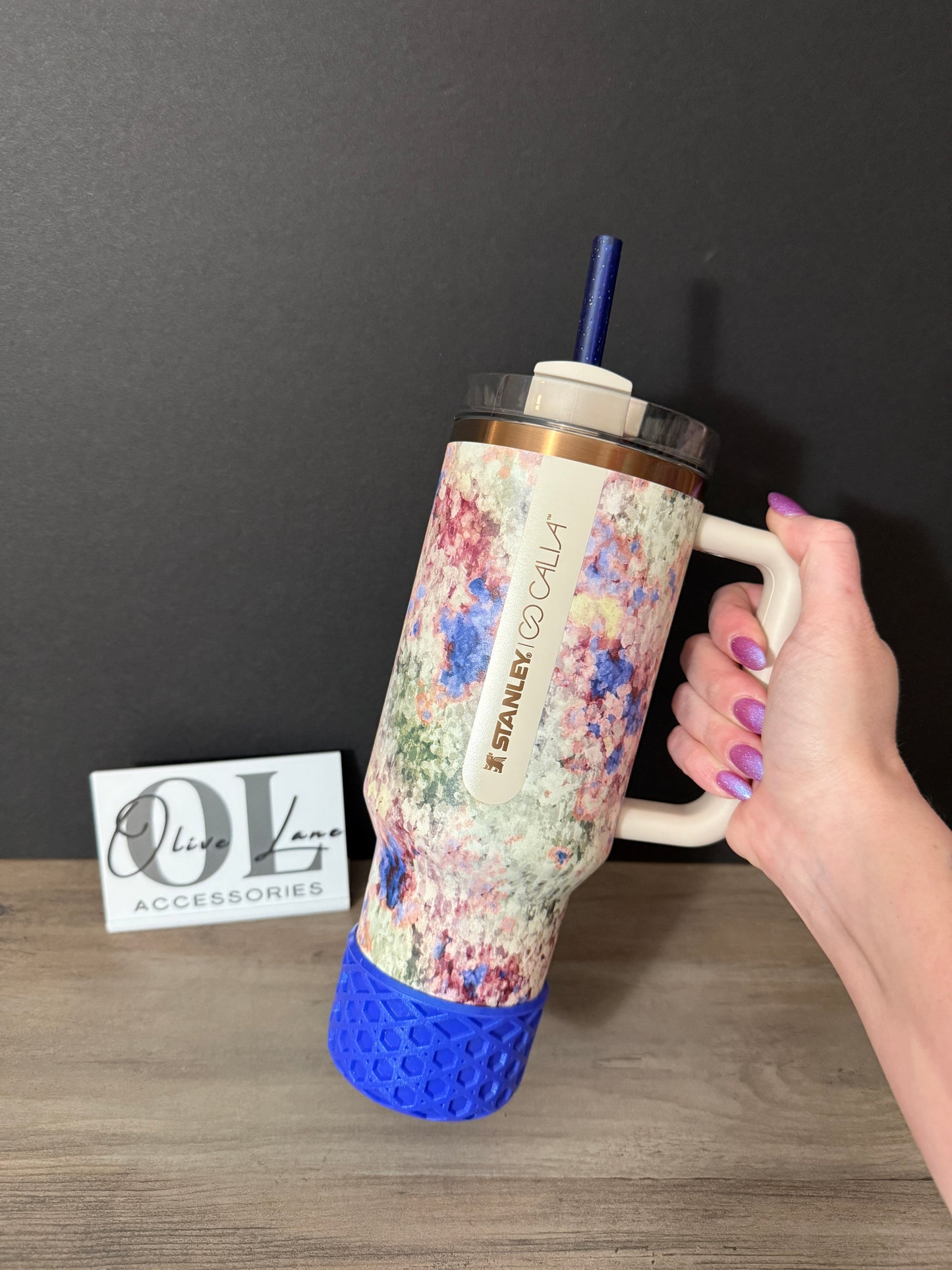 Sapphire SHIMMER - WAFFLE Silicone Tumbler Boot
