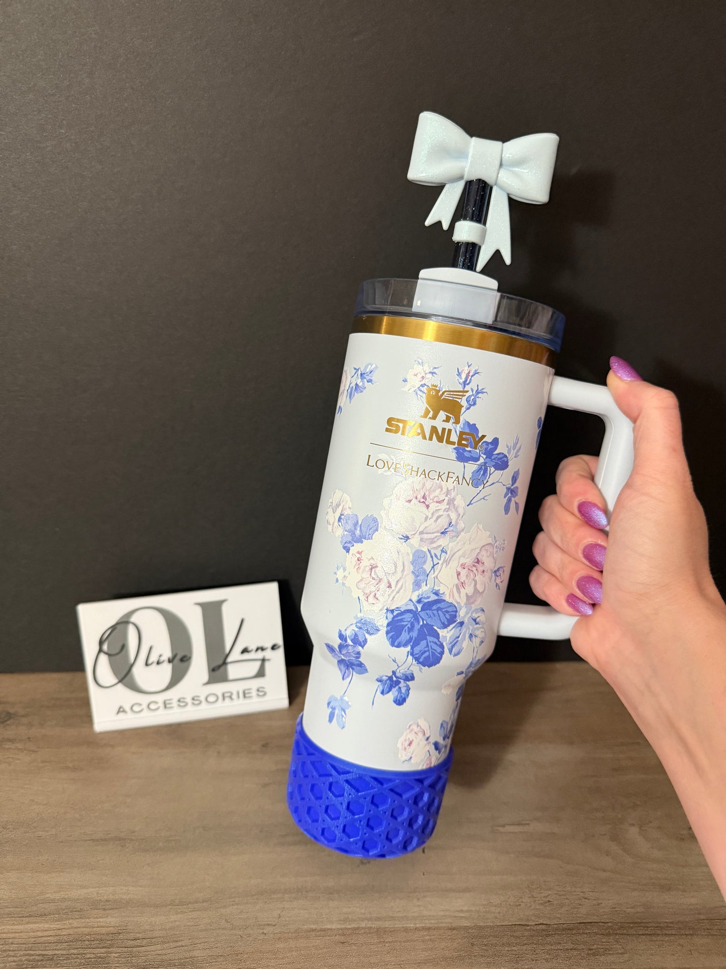 Sapphire SHIMMER - WAFFLE Silicone Tumbler Boot