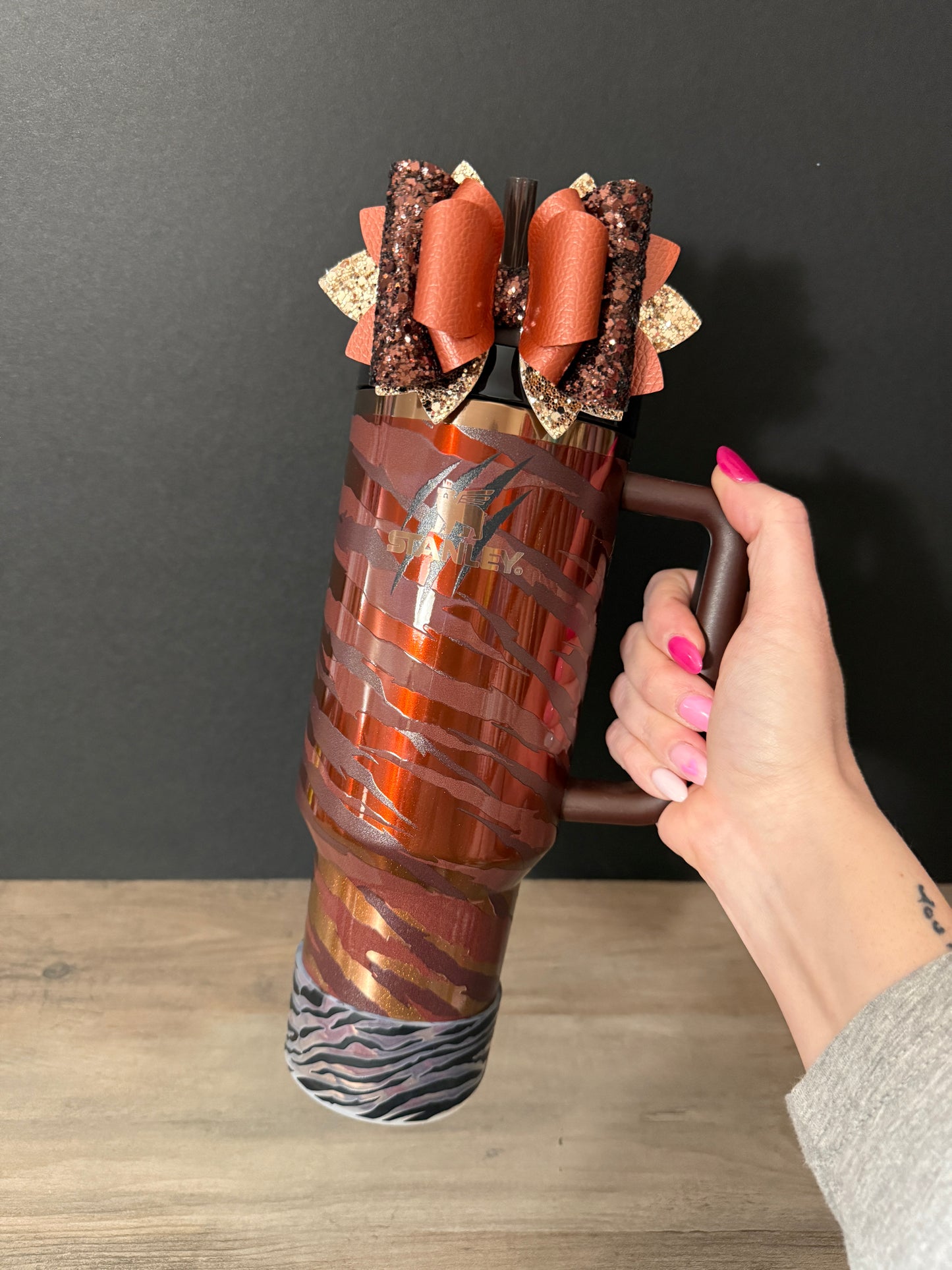 Clear Tiger - 3D Silicone Tumbler Boot