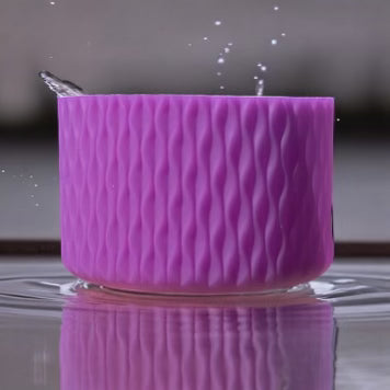 Purple Color Change WAVES Silicone Tumbler Boot