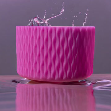 Pink Color Change WAVES Silicone Tumbler Boot