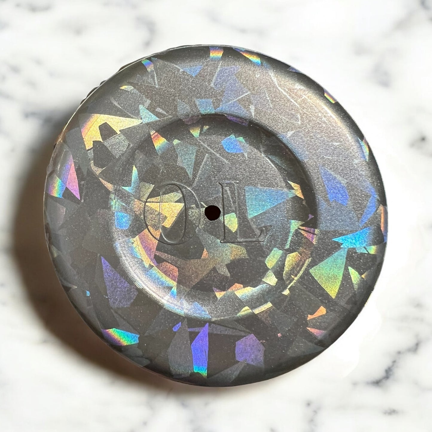 Iridescent Kaleidoscope - SWEATER Silicone Tumbler Boot