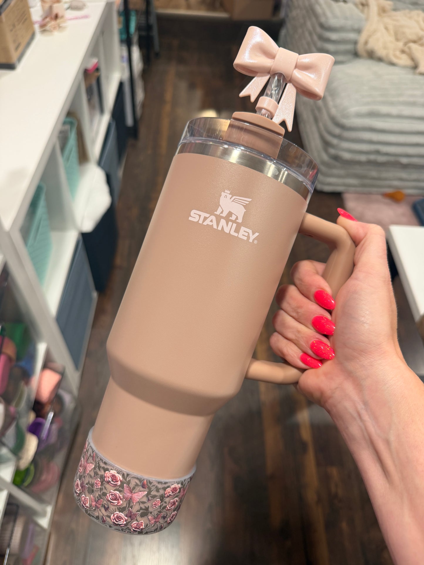 Roses & Butterflies CLEAR - 3D Silicone Tumbler Boot