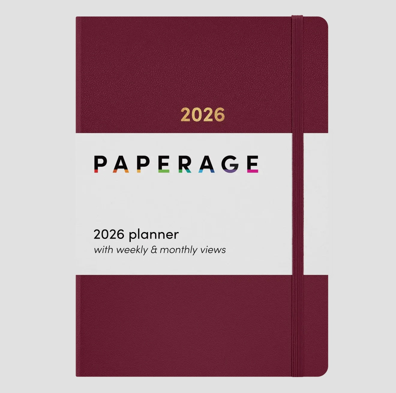 2026 Paperage Dated Planner- Monthly & Weekly Views