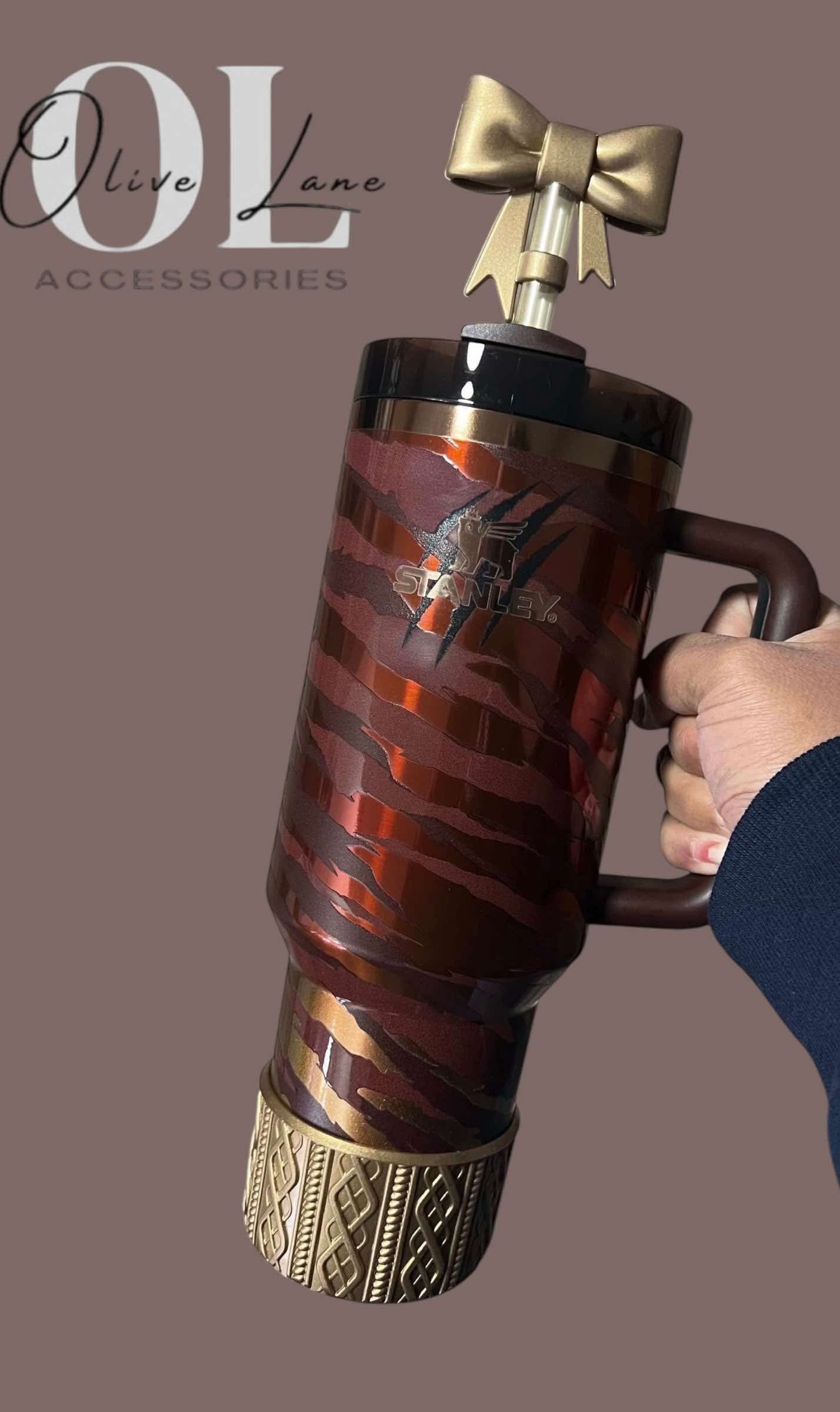 Bronze Metallic - SWEATER Silicone Tumbler Boot