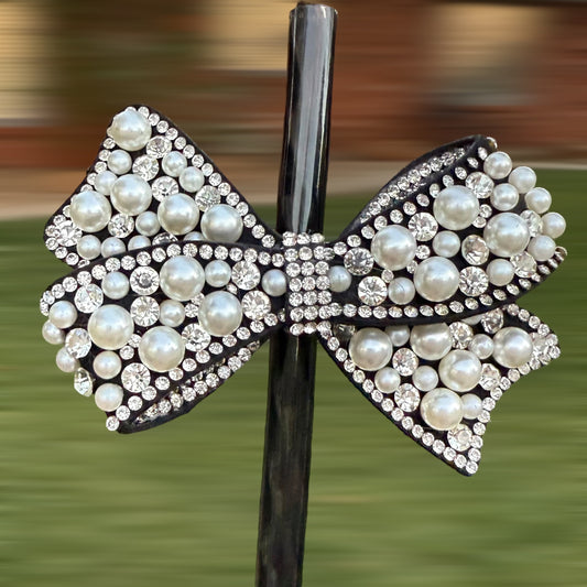Black Pearl - Boujee Tumbler Bow