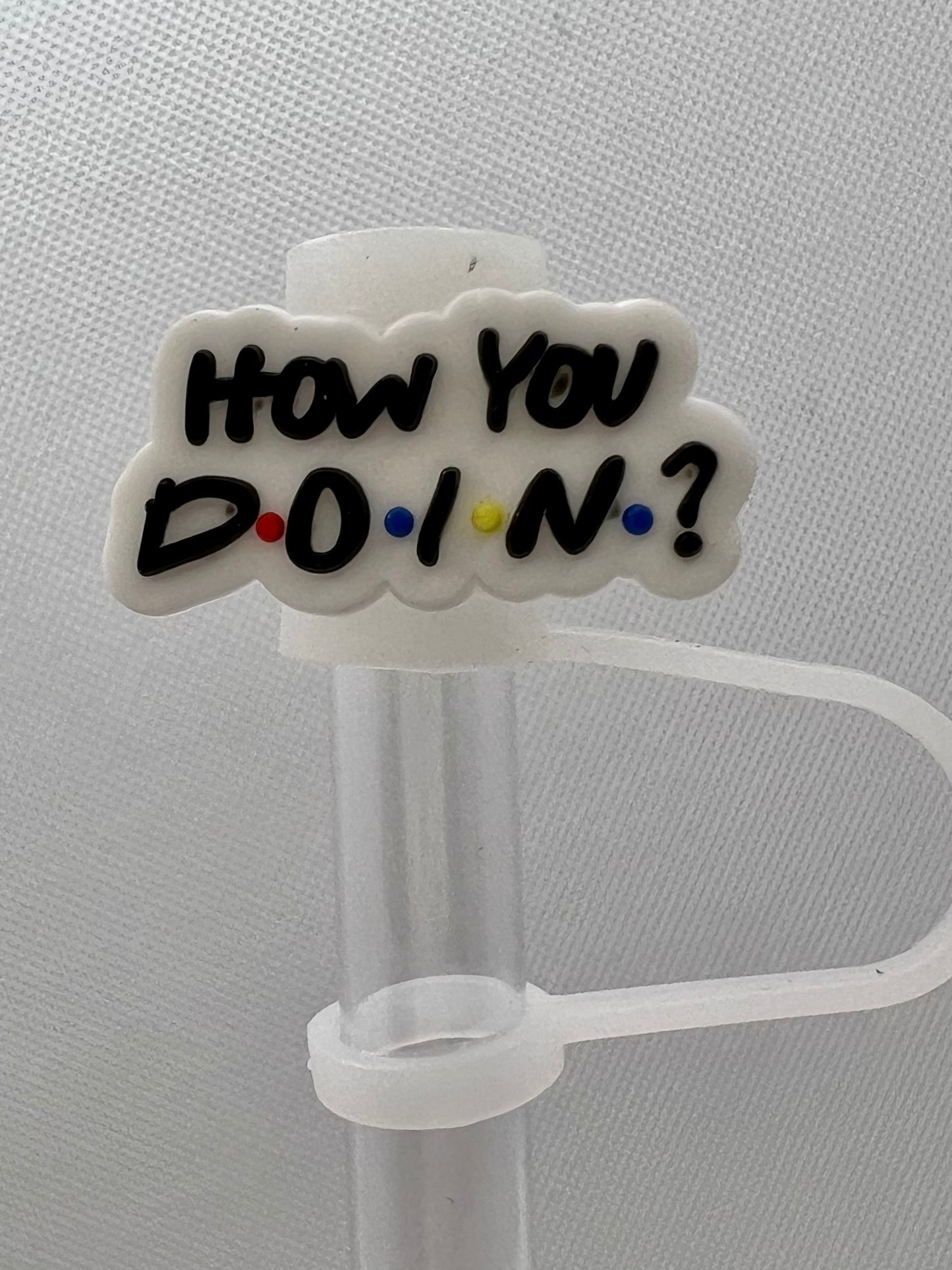 How You Doin Silicone Straw Topper 10mm