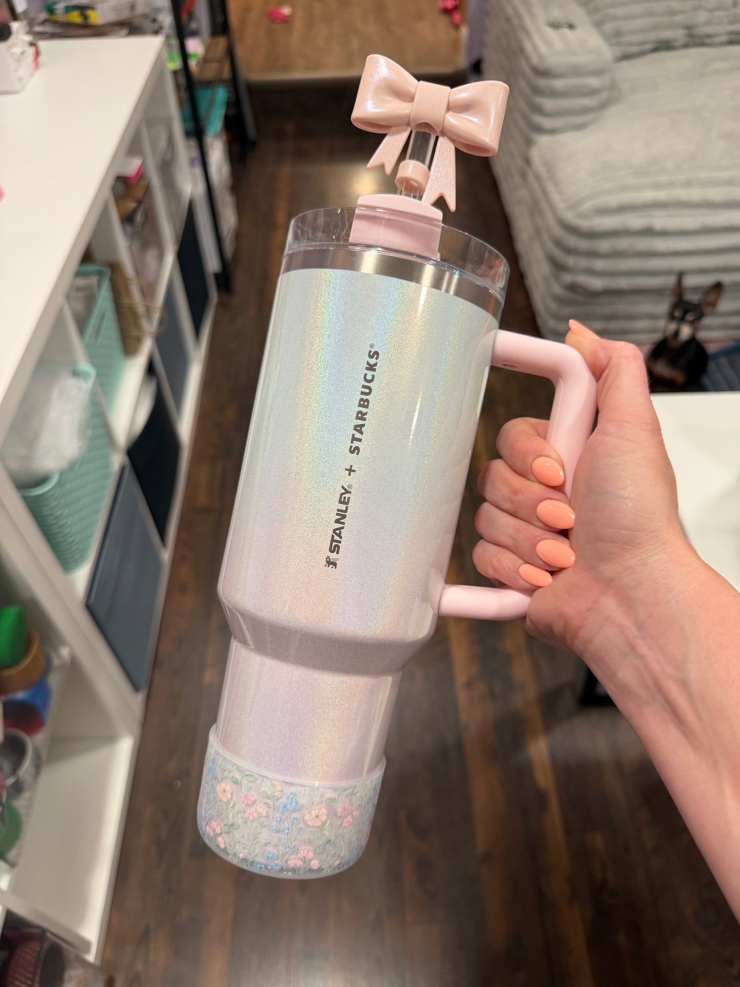 Forget Me Knot Meadow CLEAR - 3D Silicone Tumbler Boot