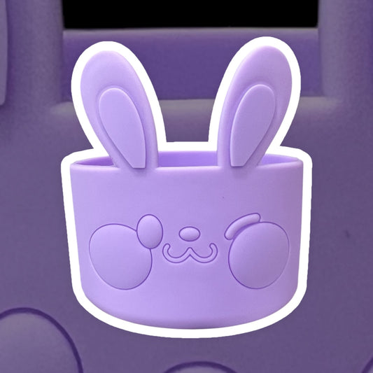 Solid Purple BUNNY Silicone Tumbler Boot *READ DESCRIPTION*