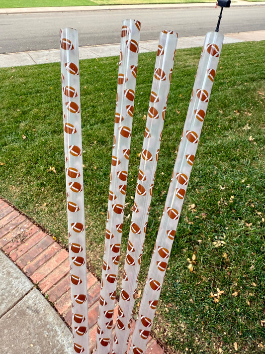 Clear Football Straw (40oz Tumbler)