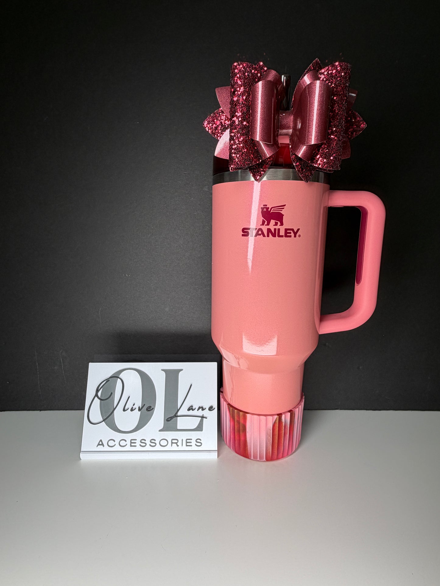Blush Maroon Metallic FLUTED - Silicone Tumbler Boot