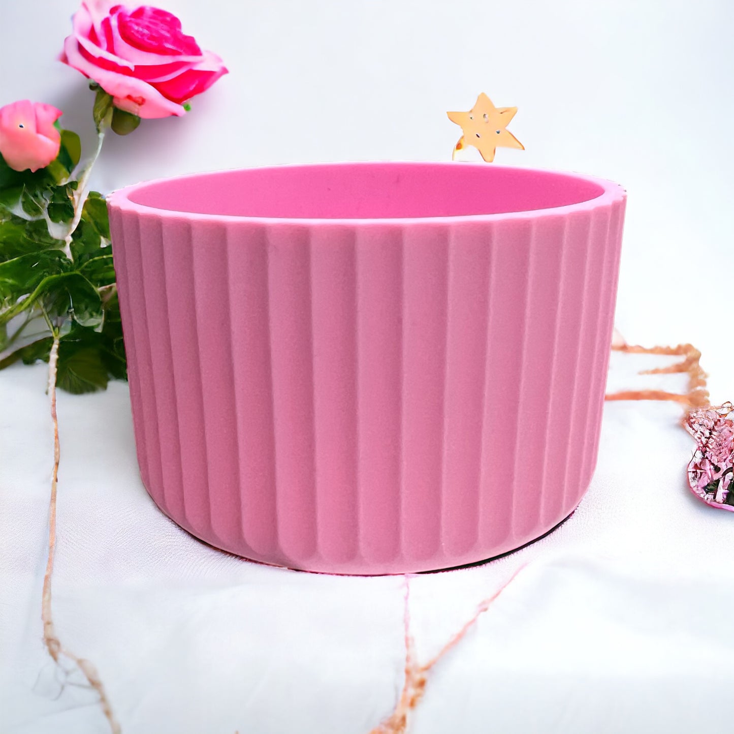 Bubblegum FLUTED Silicone Tumbler Boot