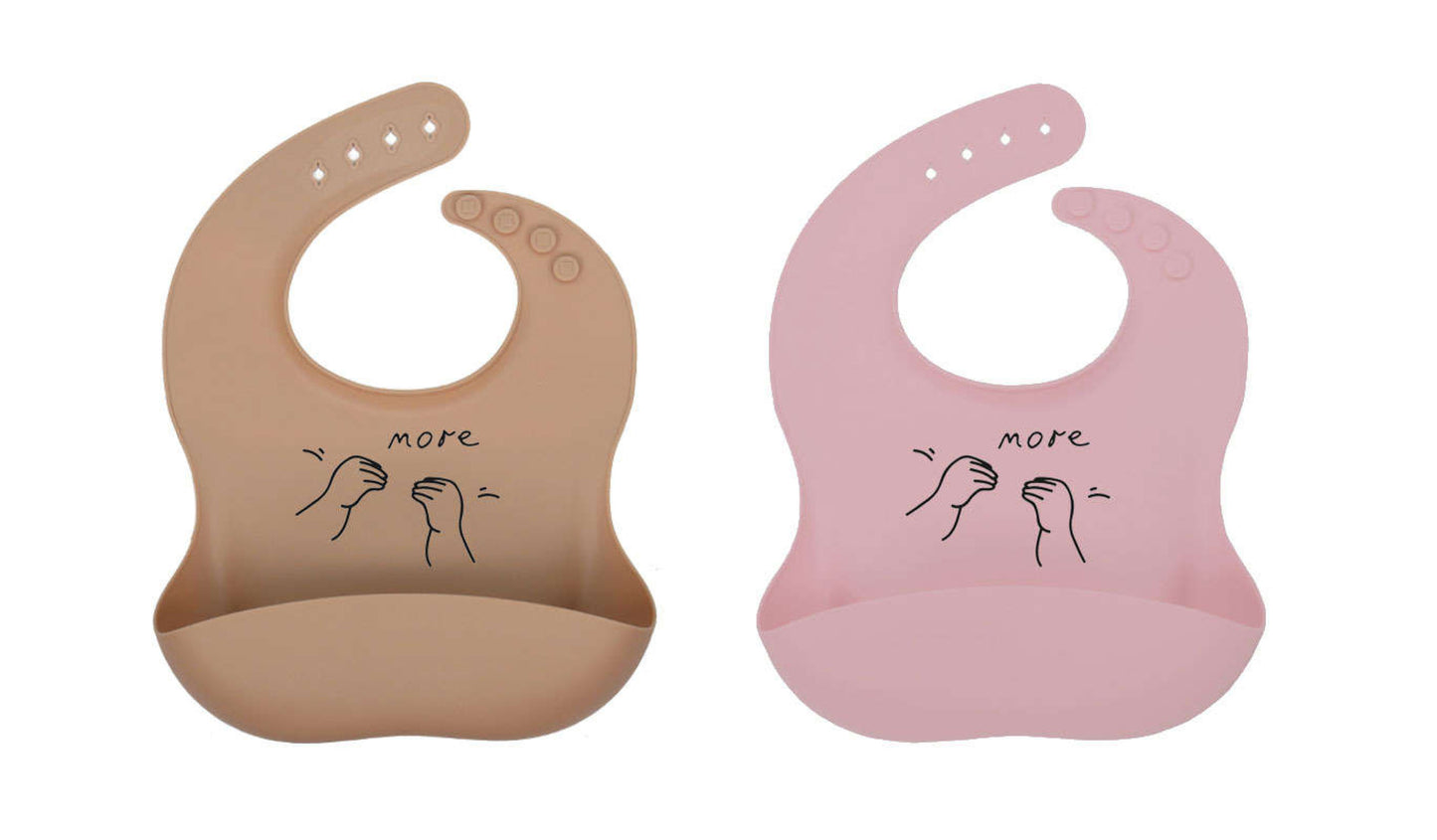 Luke's "More" Silicone Baby Bib