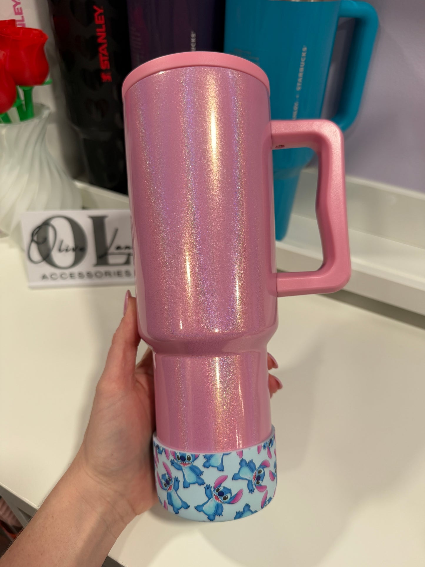 Wild One BLUE Silicone Tumbler Boot