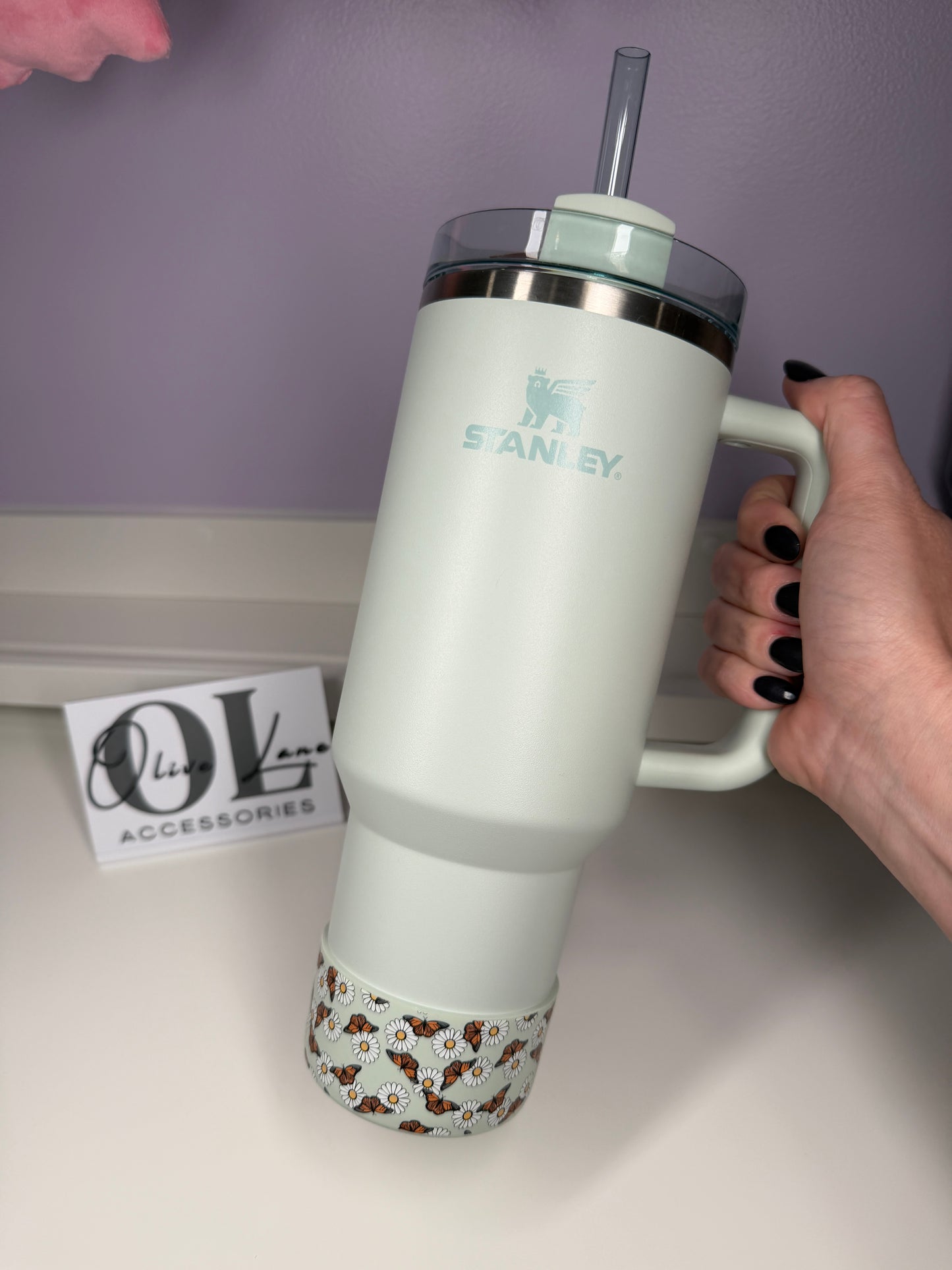 Monarch's & Daisies  - Silicone Tumbler Boot