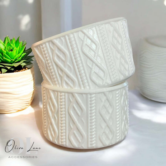 Cream SHIMMER - SWEATER Silicone Tumbler Boot