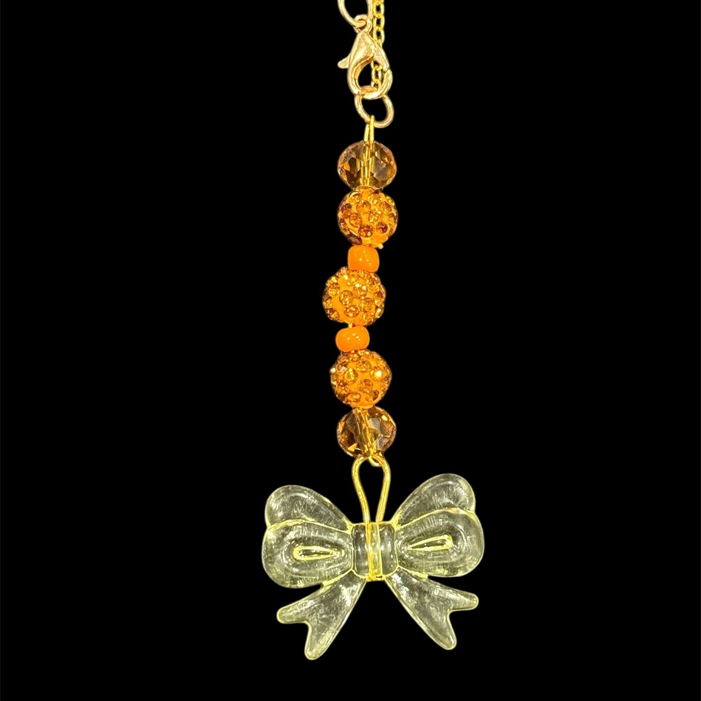 Orange Yellow - Acrylic Handle Charm