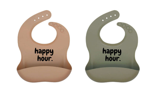 Luke's Happy Hour Silicone Baby Bib