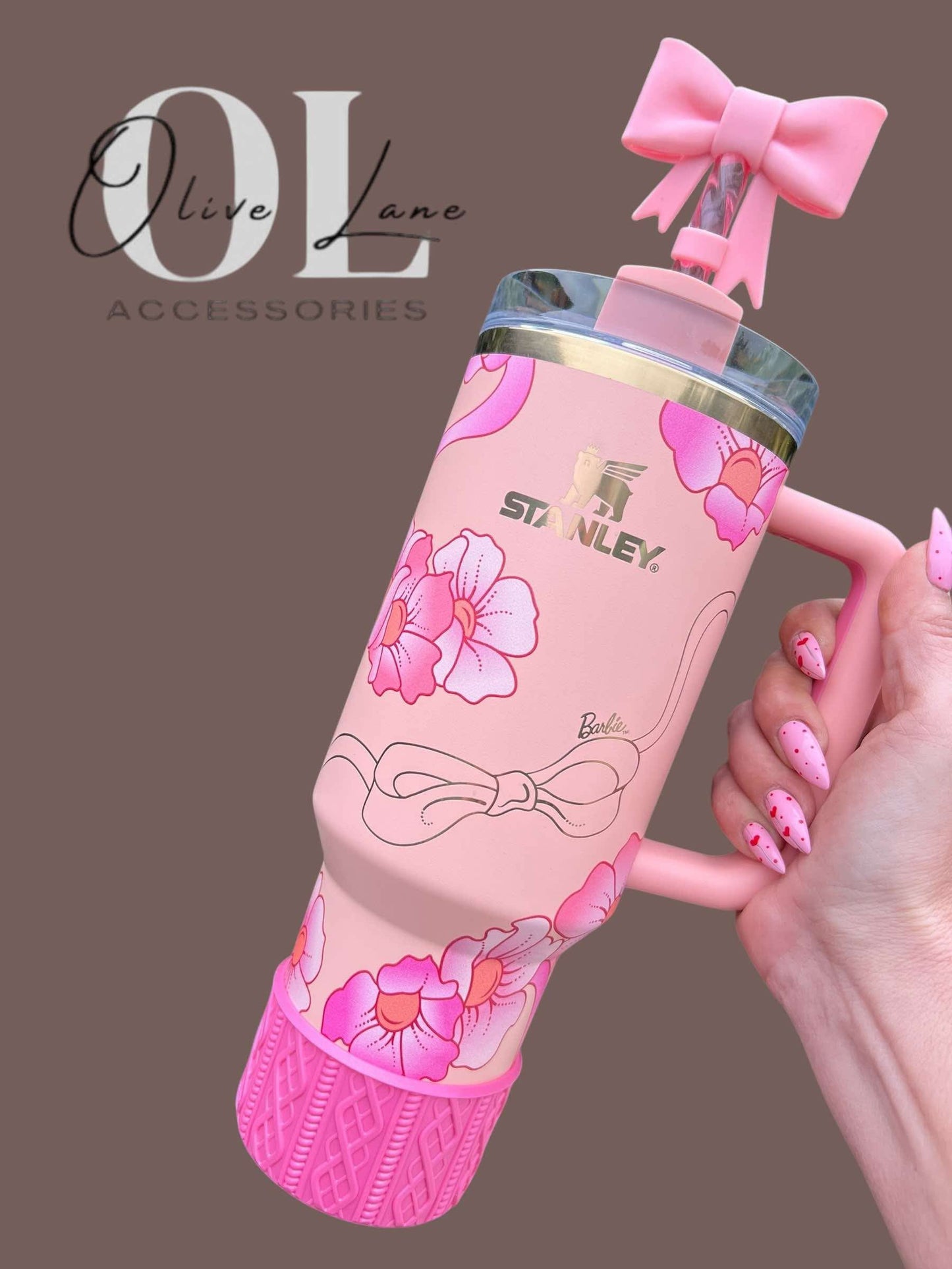 Cotton Candy Pink SHIMMER - SWEATER Silicone Tumbler Boot