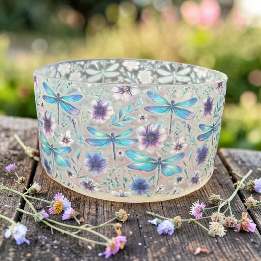Dragonfly Garden CLEAR - 3D Silicone Tumbler Boot