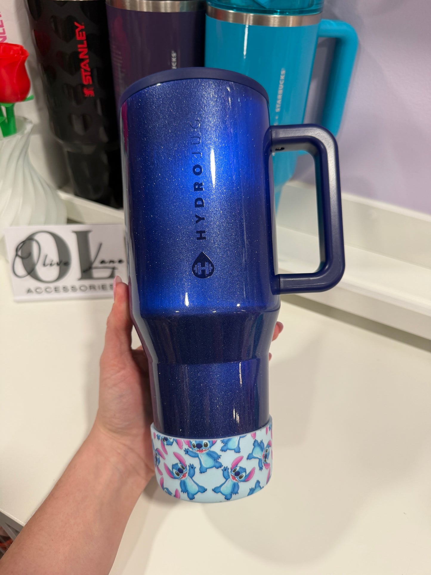 Wild One BLUE Silicone Tumbler Boot
