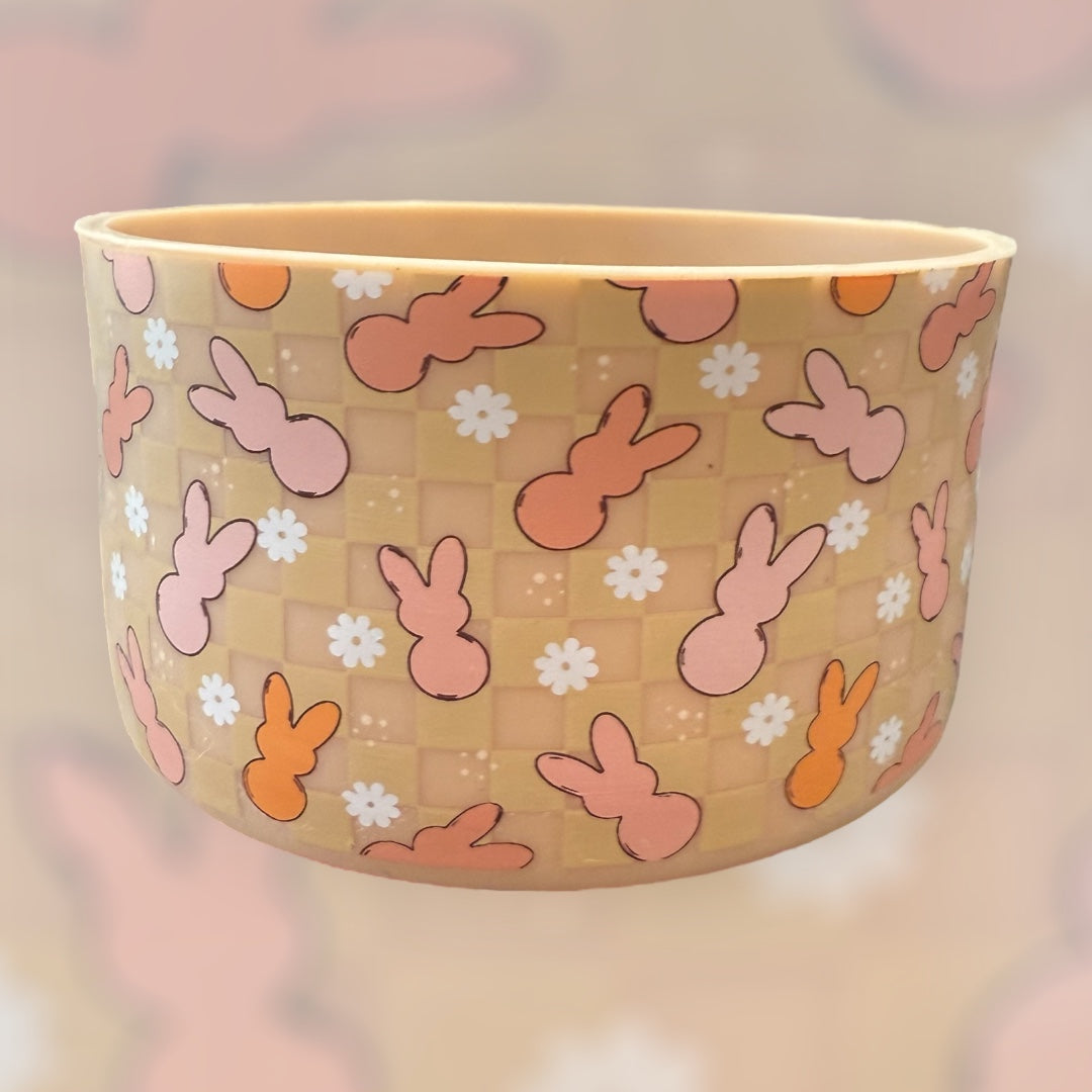 Checkered Peeps  - Silicone Tumbler Boot