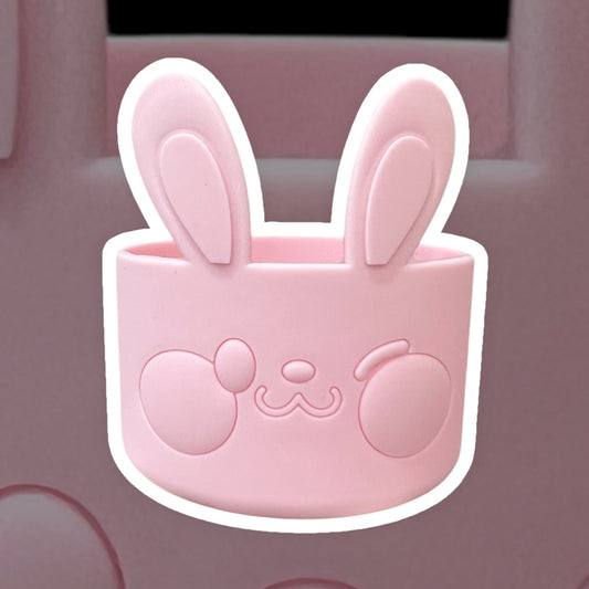 Solid Pink BUNNY Silicone Tumbler Boot *READ DESCRIPTION*