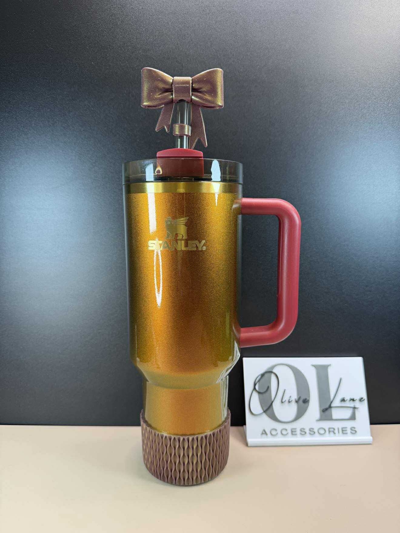 Wine Metallic - WAVES Silicone Tumbler Boot