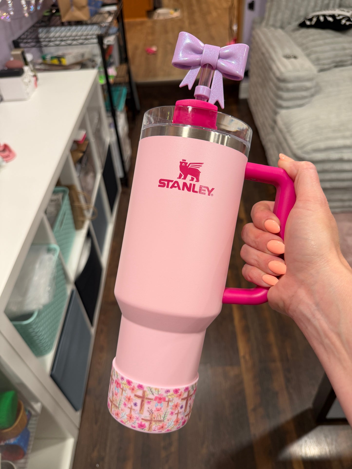 Faith In Bloom Pink - 3D Silicone Tumbler Boot