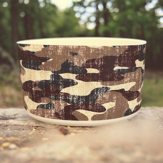 Creamy Camo Silicone Tumbler Boot