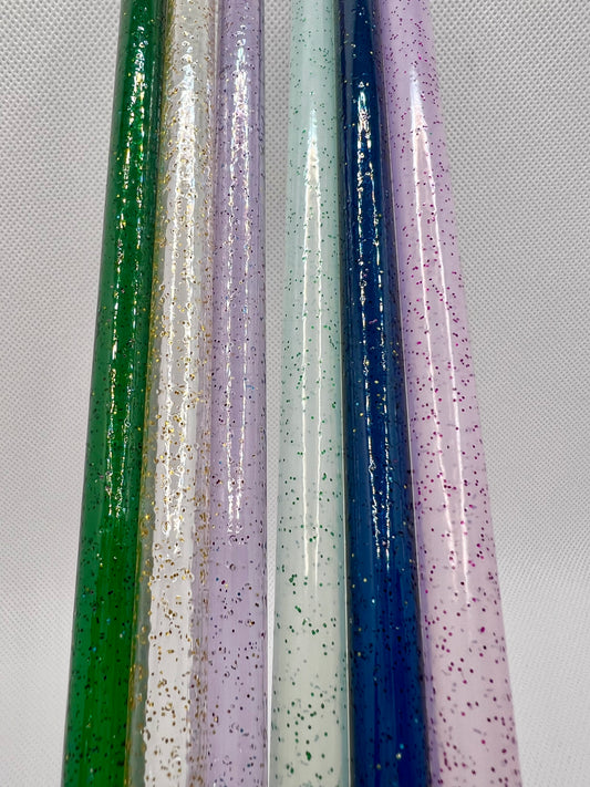 Assorted Glitter 6-pack SET Straws (40oz Tumbler)