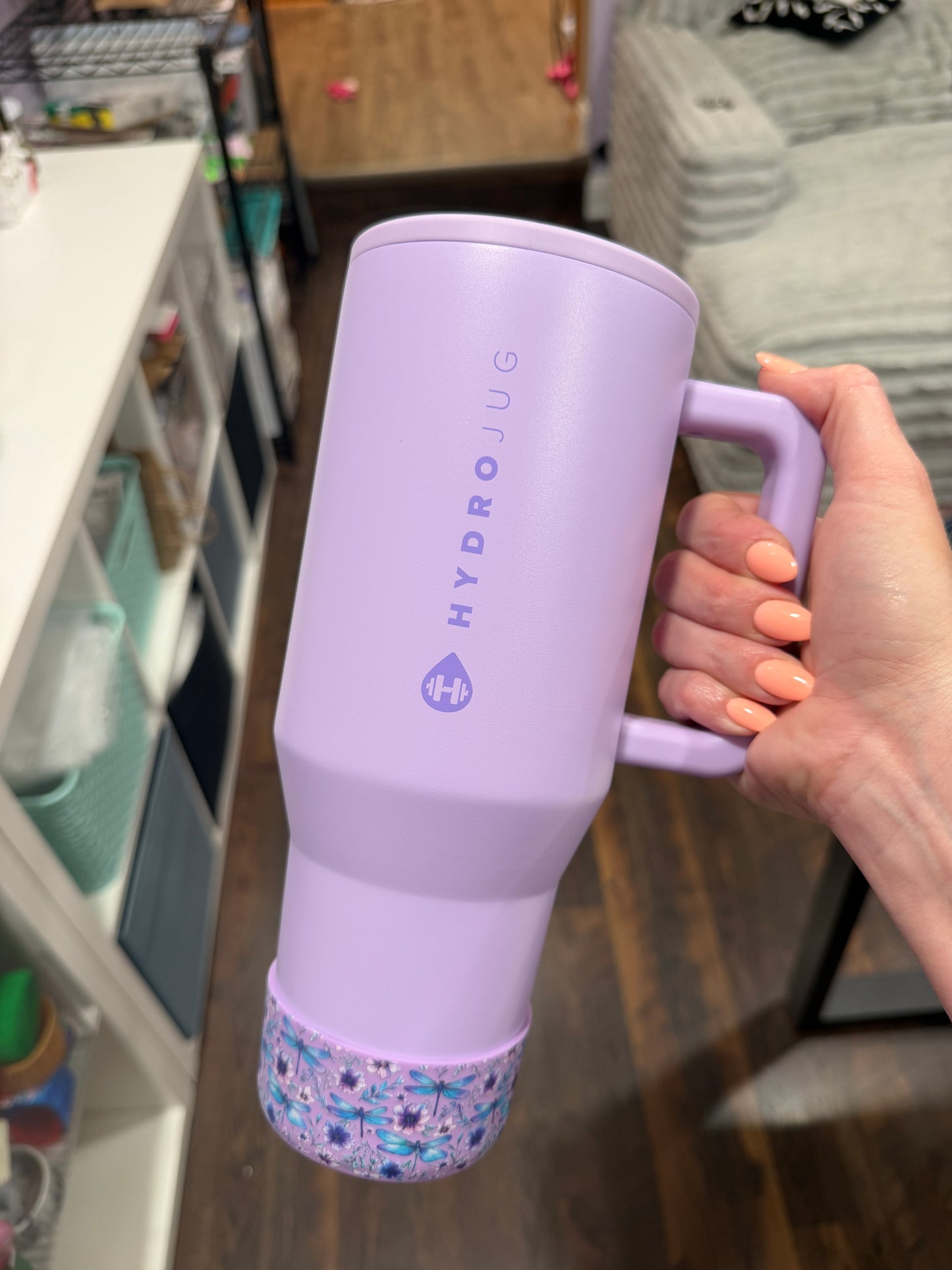 Dragonfly Garden Violet- 3D Silicone Tumbler Boot