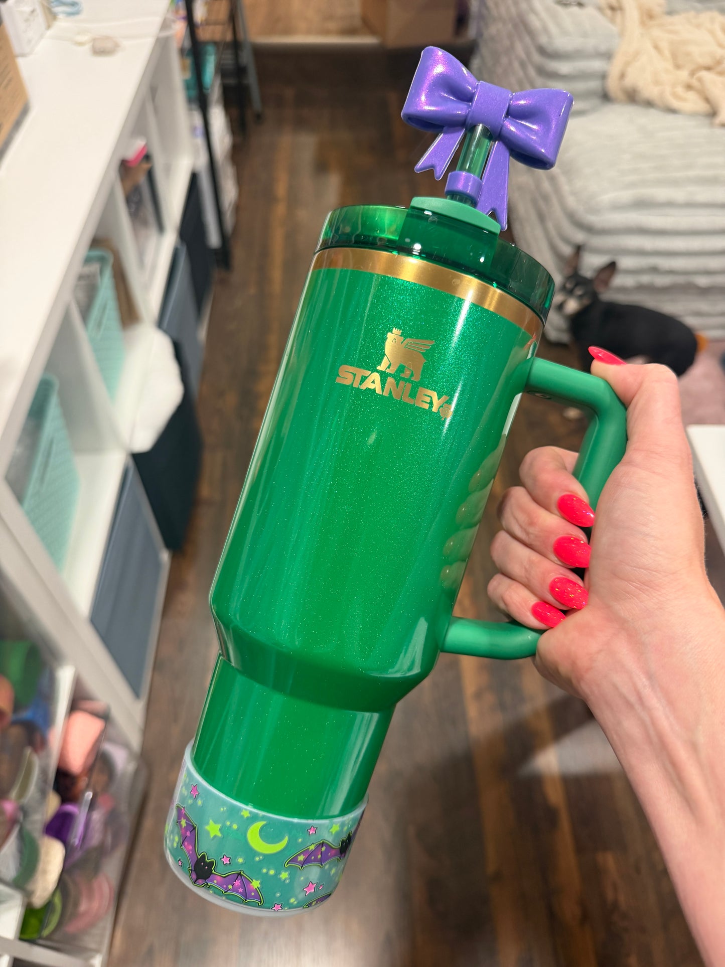 Glowing Bats Clear - Silicone Tumbler Boot