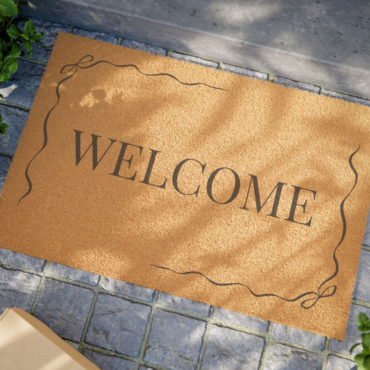Welcome Bows Doormat