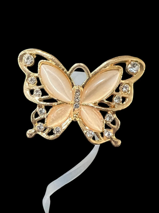 Natural Bling Butterfly Silicone Straw Topper 10mm