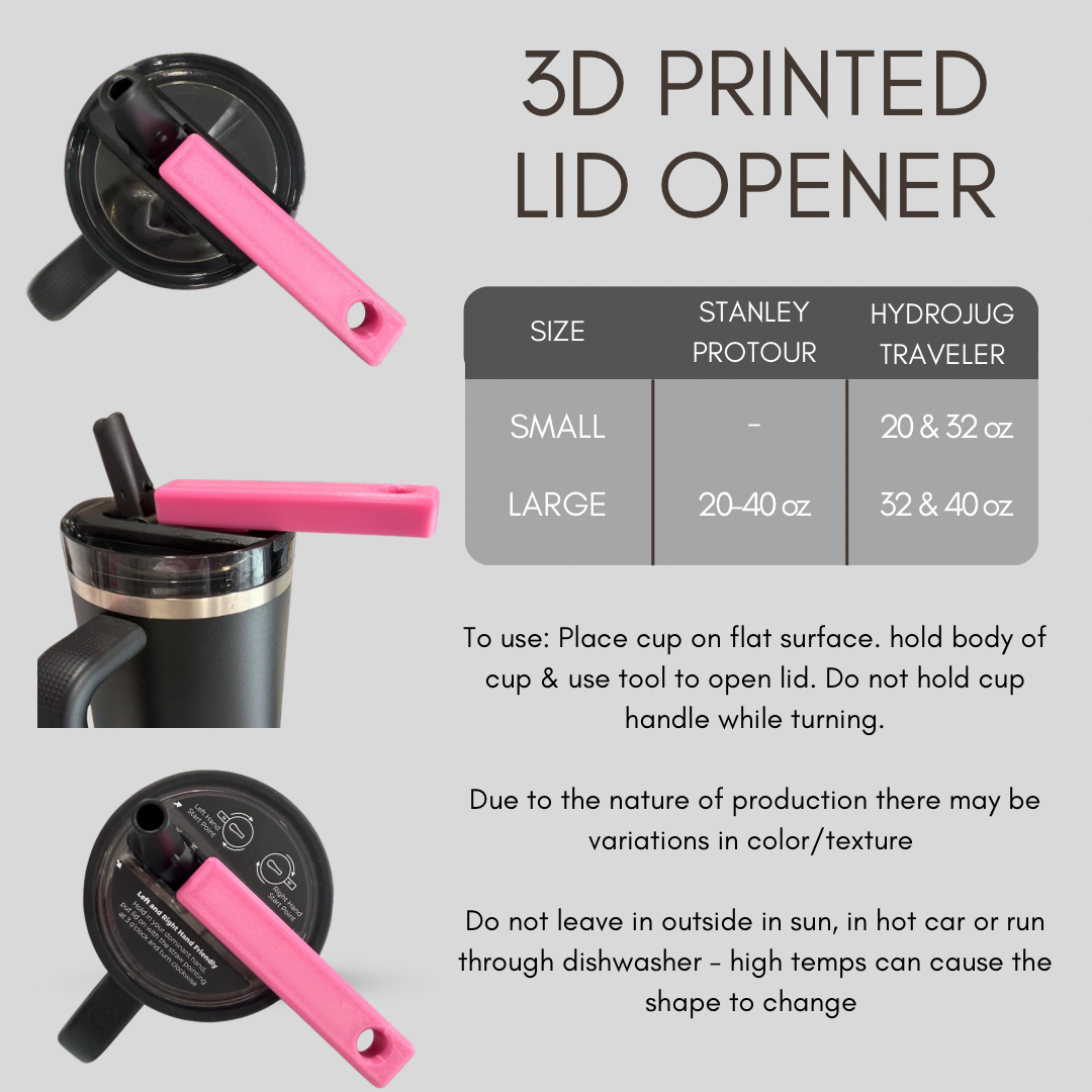 3D Printed Lid Opener - LARGE