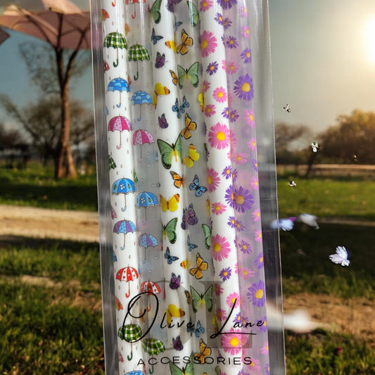 Spring 6-pack SET Straws (40oz Tumbler)