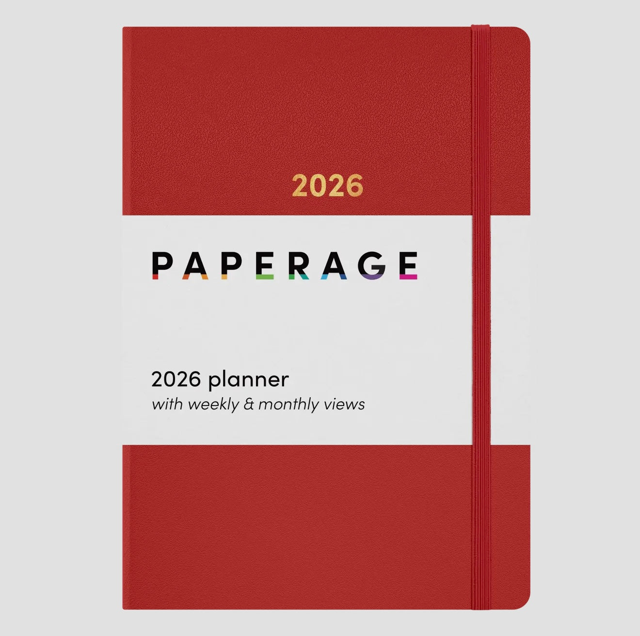 2026 Paperage Dated Planner- Monthly & Weekly Views