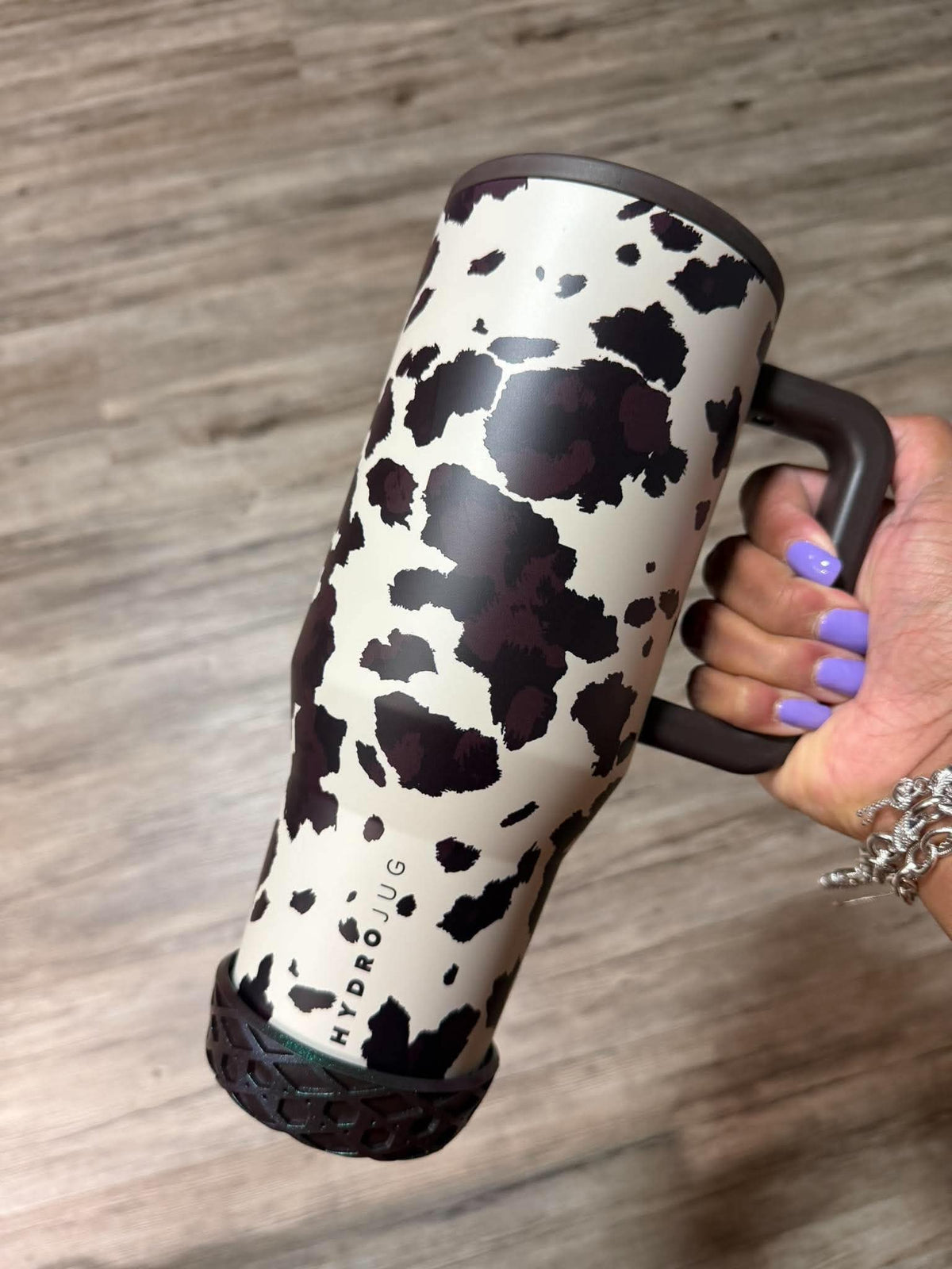 Blackberry Mocha SHIMMER Shorty Waffle - Silicone Tumbler Boot
