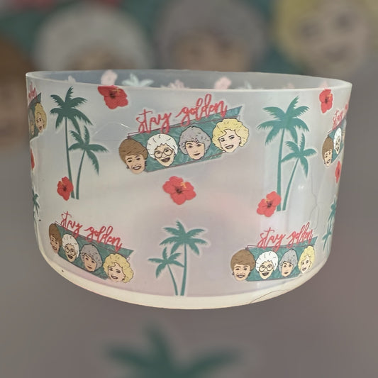 Squad Goals Transparent- Silicone Tumbler Boot