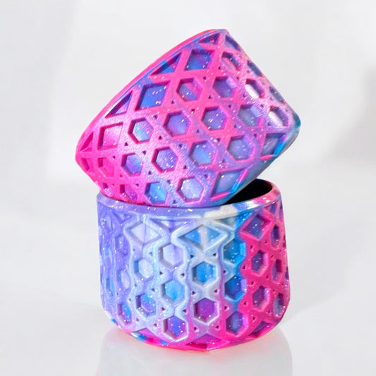 Rocker Glitter SHIMMER WAFFLE Silicone Tumbler Boot