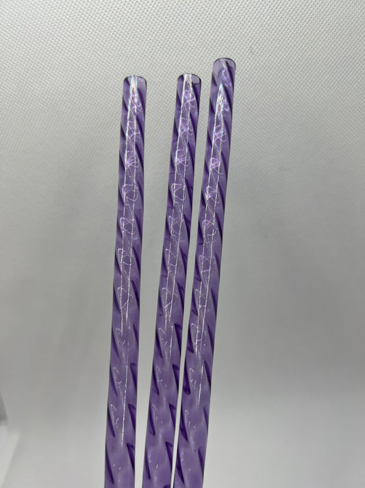 Purple Crystal Swirly Straw (40oz Tumbler)