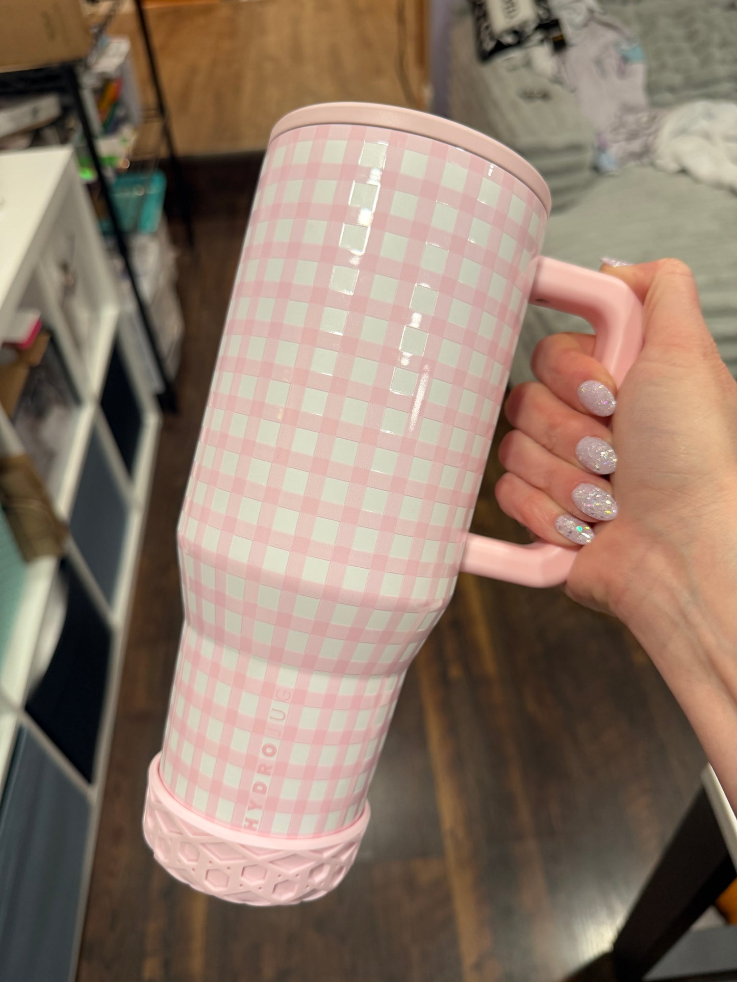 Pale Pink Shorty Waffle 3" - Silicone Tumbler Boot