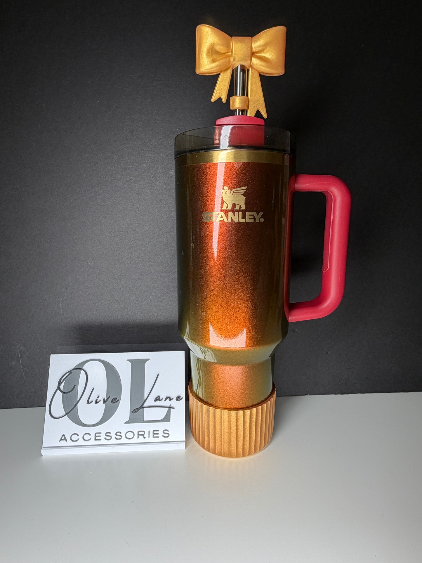 Gold Metallic FLUTED - Silicone Tumbler Boot