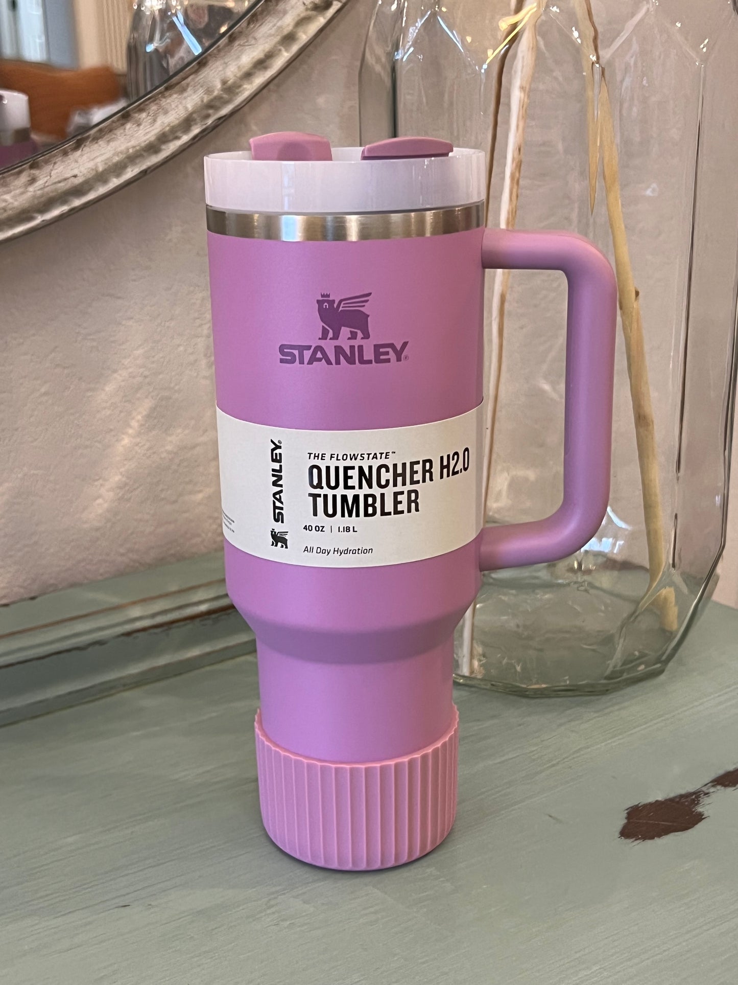 Dusty Lilac FLUTED Silicone Tumbler Boot