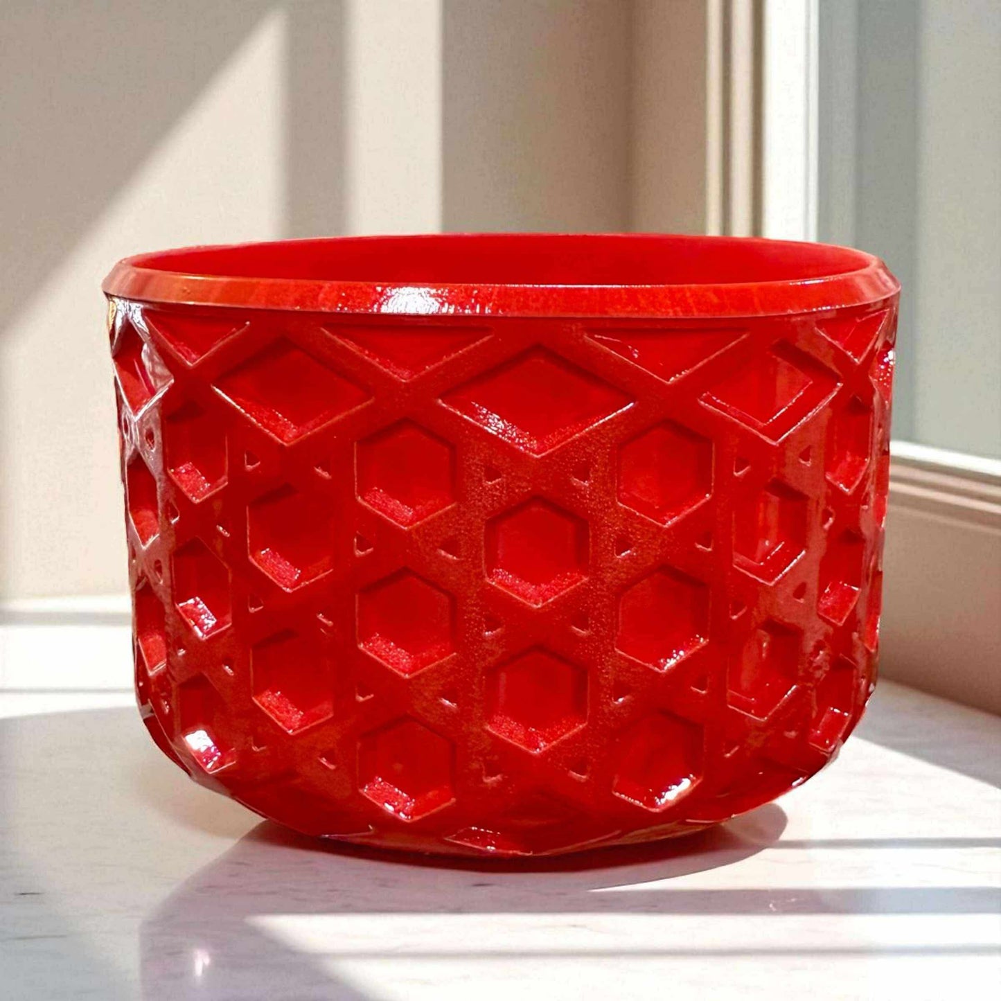 Red Kaleidoscope - WAFFLE Silicone Tumbler Boot
