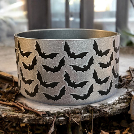 Its Frickin Bats Silver 3D Silicone Tumbler Boot