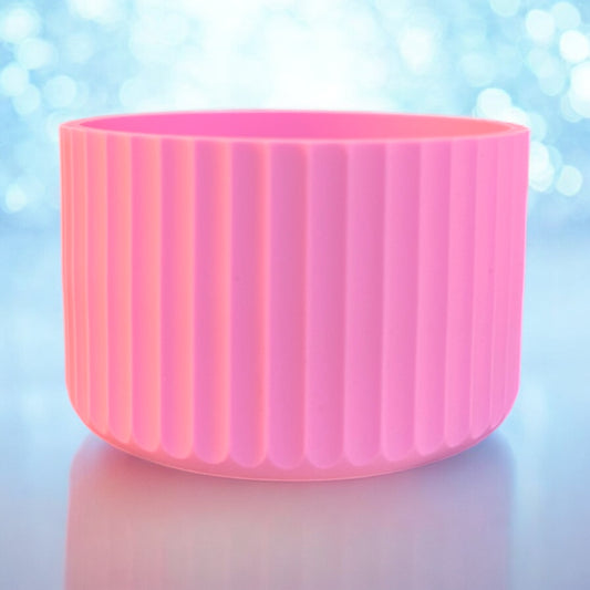 Pretty In Pink FLUTED Silicone Tumbler Boot