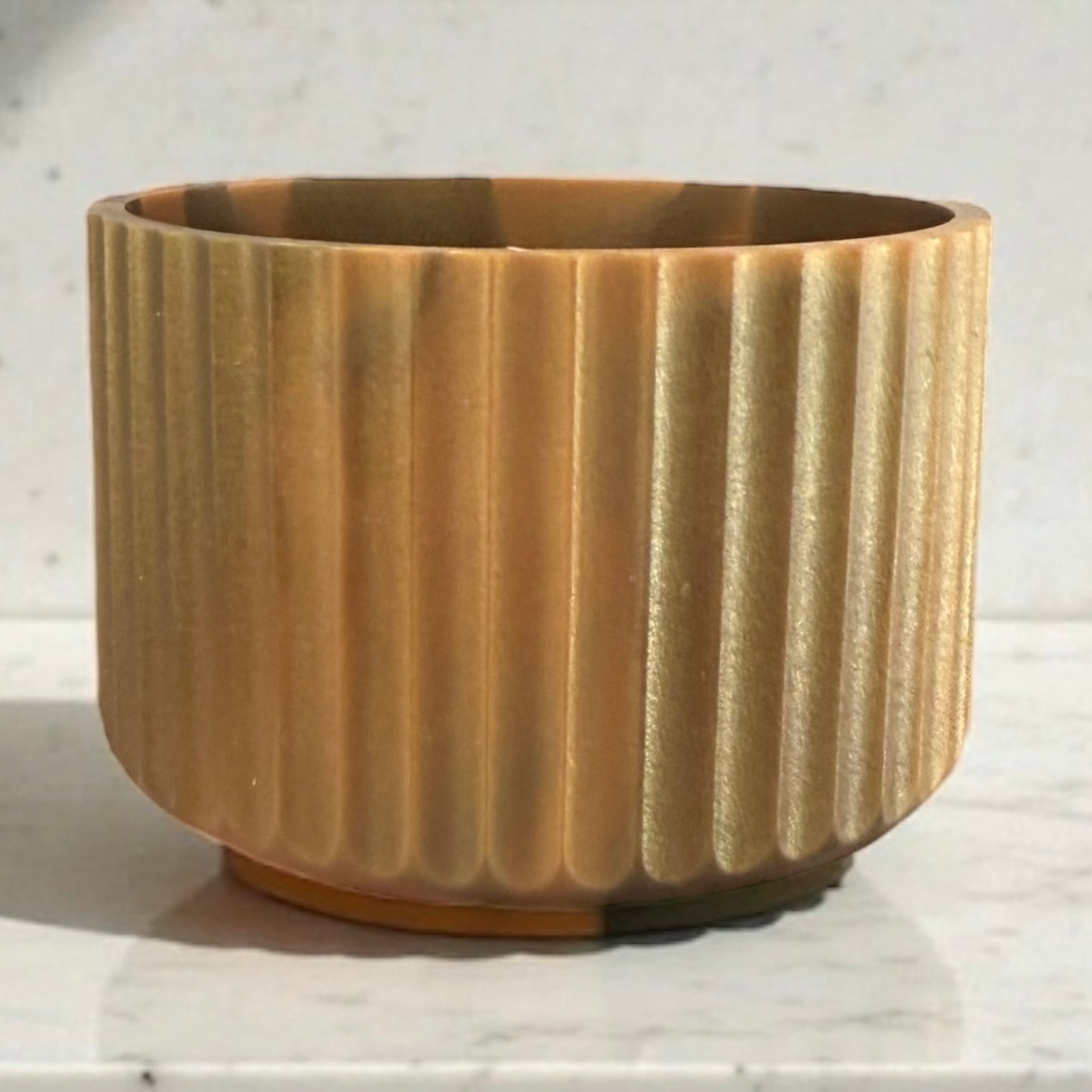 Bronze Swirl FLUTED - Silicone Tumbler Boot